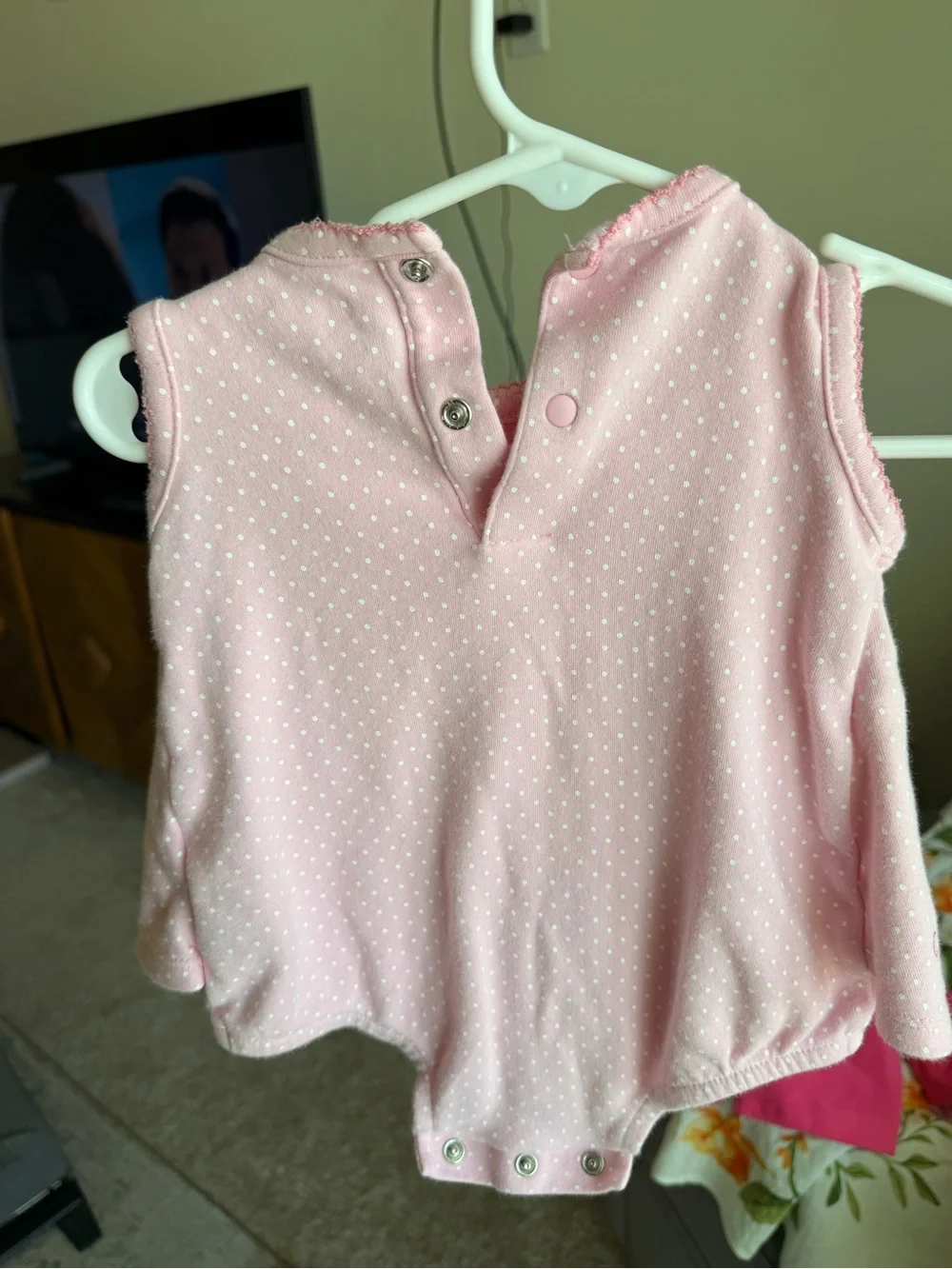 Carter's Pink Polka Dot Infant Romper